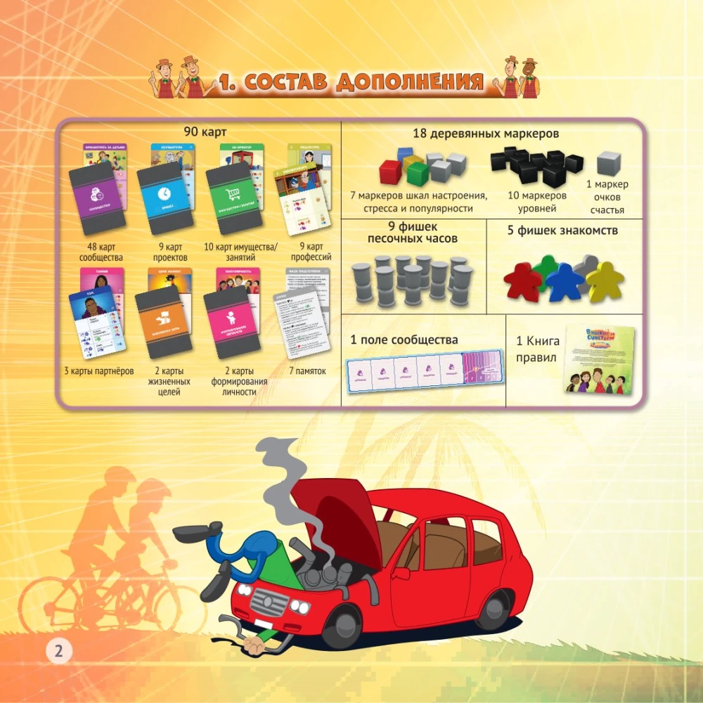 Board Game - In Pursuit of Happiness. New Encounters (expansion)